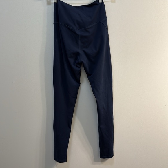 Girlfriend Collective Leggings Full Length High Waist Navy Small Athleisure Gym - Picture 5 of 5